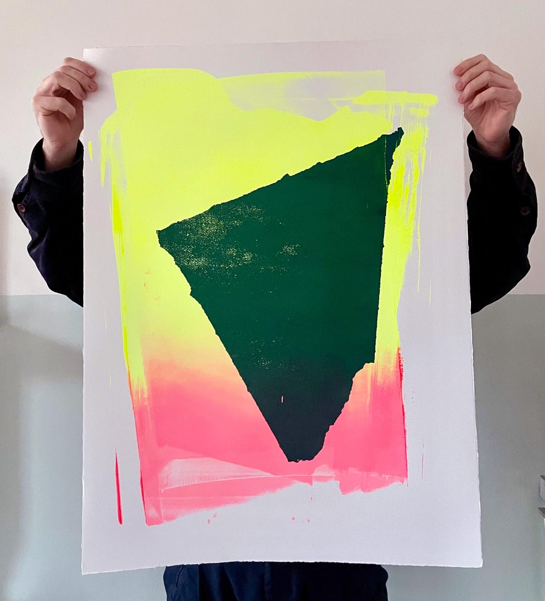 Screenprint - Hand Pulled - Limited Edition of 3 - Neon Yellow ...