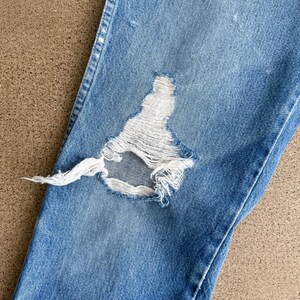 Vintage jaren 90 Wrangler 936 jeans distressed cowboy snit heren 32 western afbeelding 5