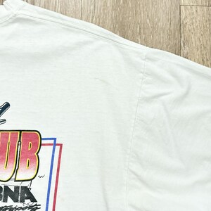 Camiseta de carreras vintage de los 90 del NHRA World Record Club, talla XL para hombre, estilo desgastado y destrozado. imagen 6