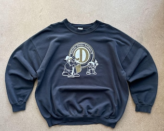 Vintage Y2K Charles Drew University Sweatshirt Men's 2XL Faded Black Medicine