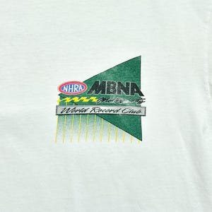 Camiseta de carreras vintage de los 90 del NHRA World Record Club, talla XL para hombre, estilo desgastado y destrozado. imagen 11