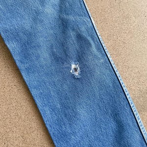 Vintage jaren 90 Wrangler 936 jeans distressed cowboy snit heren 32 western afbeelding 8