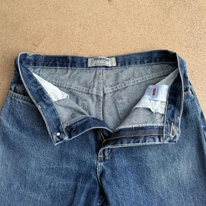 Vintage Wrangler Jeans Blue Medium Dark Wash Men's 32 Western Cowboy Denim image 2