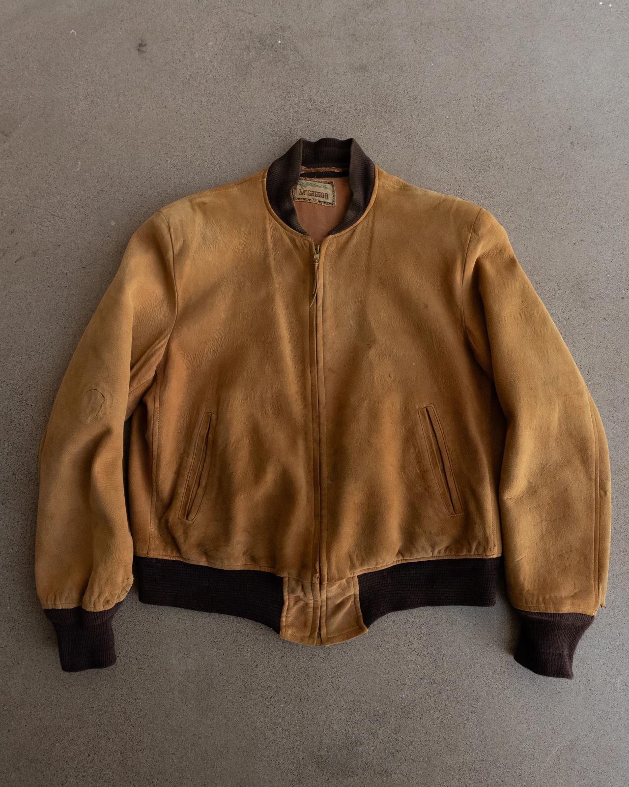 ジャケット・アウター McGREGOR SUEDE LEATHER PANEL KNIT JACKET ジャケット・アウター McGREGOR SUEDE LEATHER PANEL KNIT