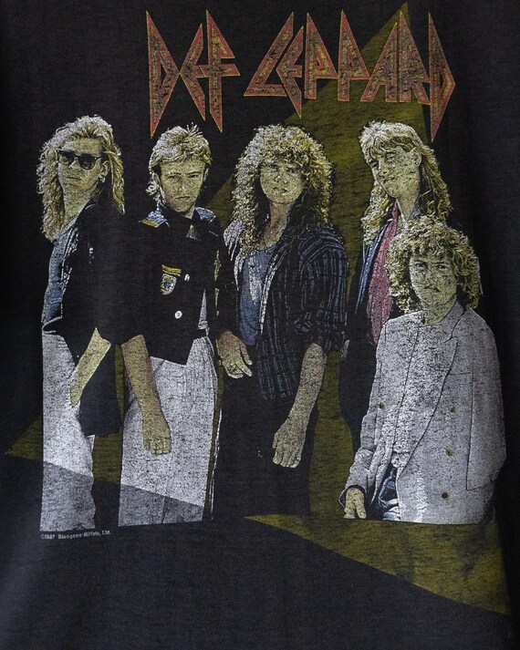 80s Vintage Def Leppard Hysteria Single Stitch T Shirt Faded - Etsy