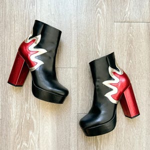 Y2k Flame Boots - Etsy