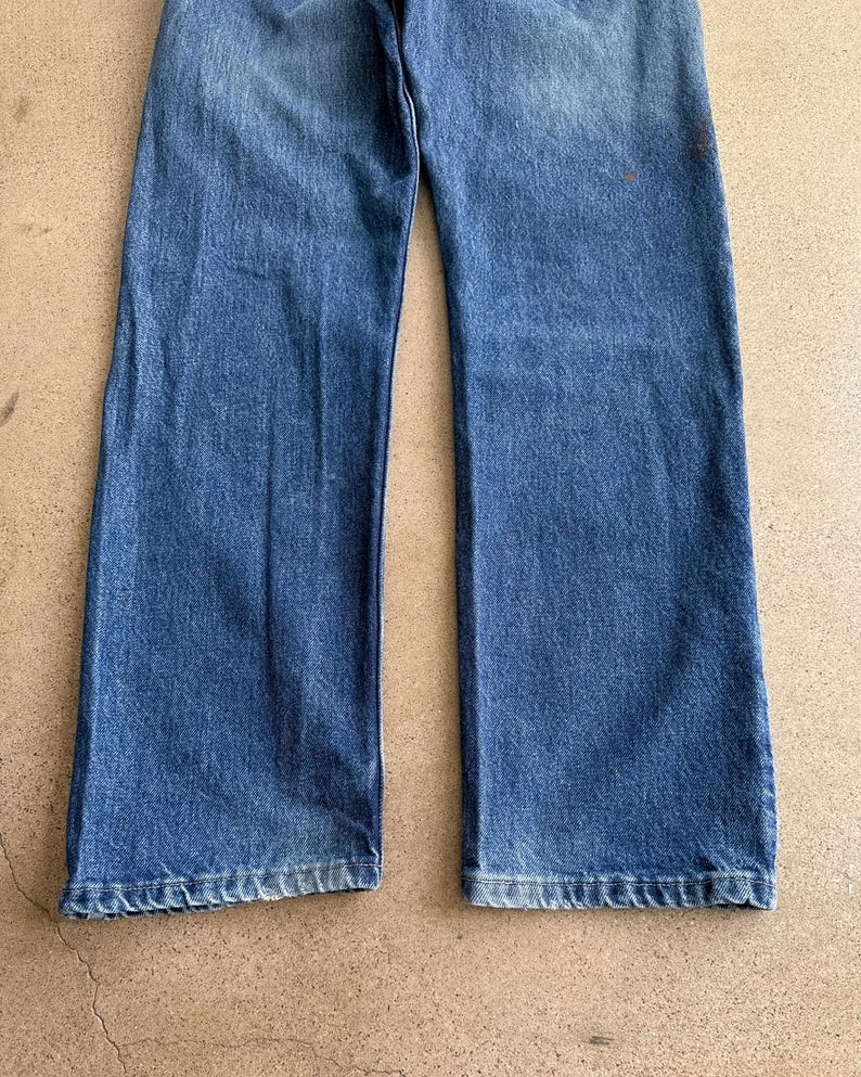 Vintage Wrangler Jeans Blue Medium Dark Wash Men's 32 Western Cowboy Denim image 6
