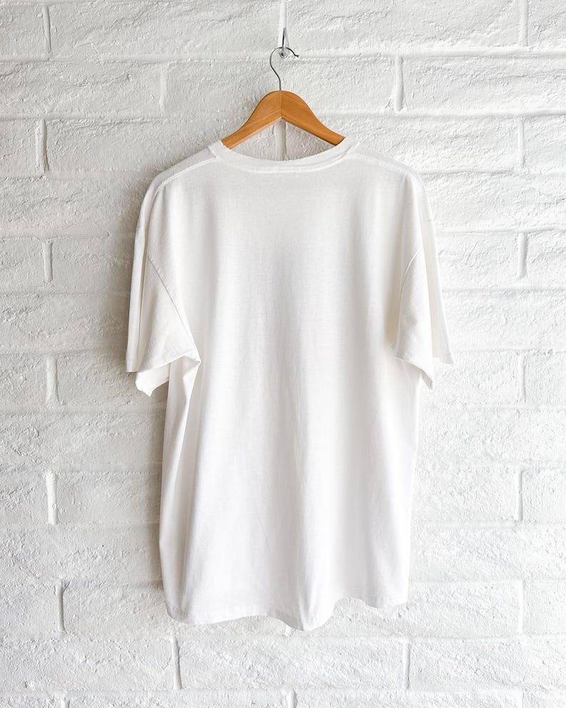 Camiseta Nike Center Swoosh vintage de los años 90 para hombre, talla L, costura simple, fabricada en EE. UU. imagen 7