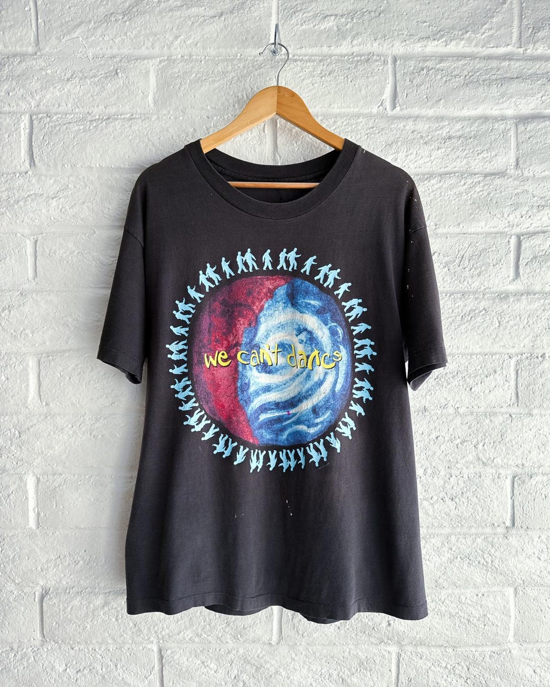 Vintage 90s Genesis We Can't Dance T Shirt Men's XL Faded Distressed ...