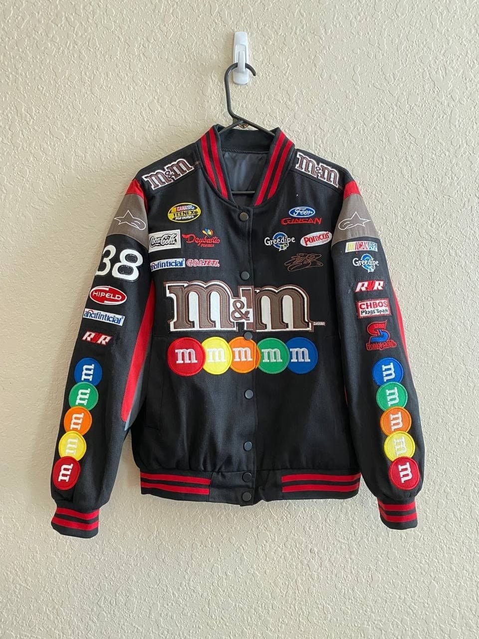 M&M Racing Jacket Thicken Jacket Nascar Jacket 90s Vintage -  Israel