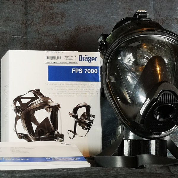 Futura F2, fire brigade mask, gas mask, latex mask, rubber, rare condition!