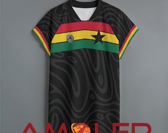 Personalizable Unisex Ghana Rugby Jersey