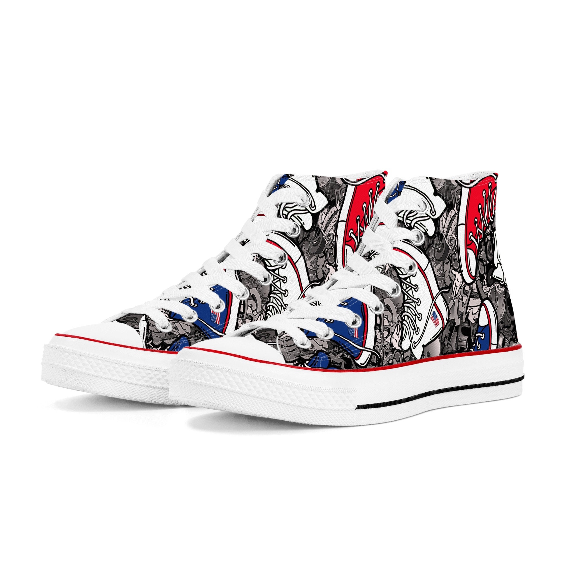 United States Men's Classic High Top Canvas Shoes