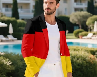 Pakjas met Duitse vlag – Een stoere, patriottische blazer voor nationale evenementen, wedstrijddagen en culturele vieringen.