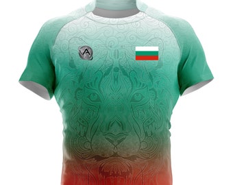 Personalizable Unisex Bulgaria Rugby Jersey