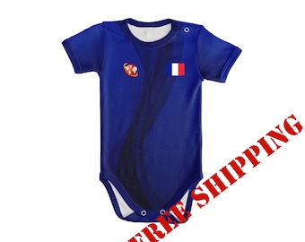 France Baby Onesie/Bodysuit Jersey