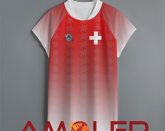Personalizable Unisex Switzerland Rugby Jersey
