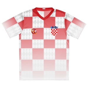Personalizable Croatia Unisex Soccer/Football Jersey