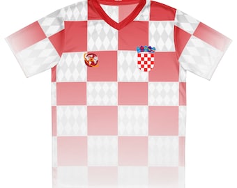 Personalizable Croatia Unisex Soccer/Football Jersey