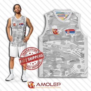 Unisex Serbia Basketball Jerseys Top - Personalisable