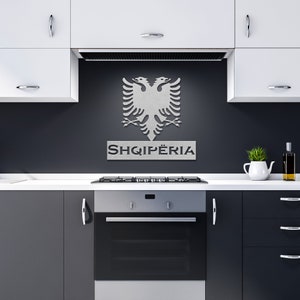 Albanië (Shqiperia) metalen wandbord