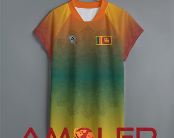 Personalizable Unisex Sri Lanka Rugby Jersey