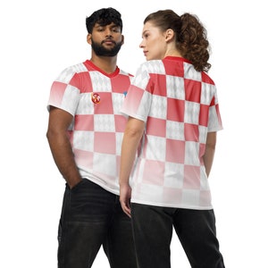 Croatia Unisex Soccer/football Jersey