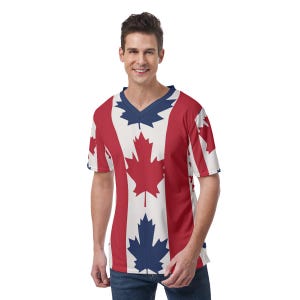 Customizable and Personalizable Canada Unisex Soccer Jersey