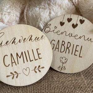 Carte naissance bébé personnalisée en bois | carte bienvenue Bébé, Souvenir de naissance, Cadeau de Naissance, cadeau bébé,