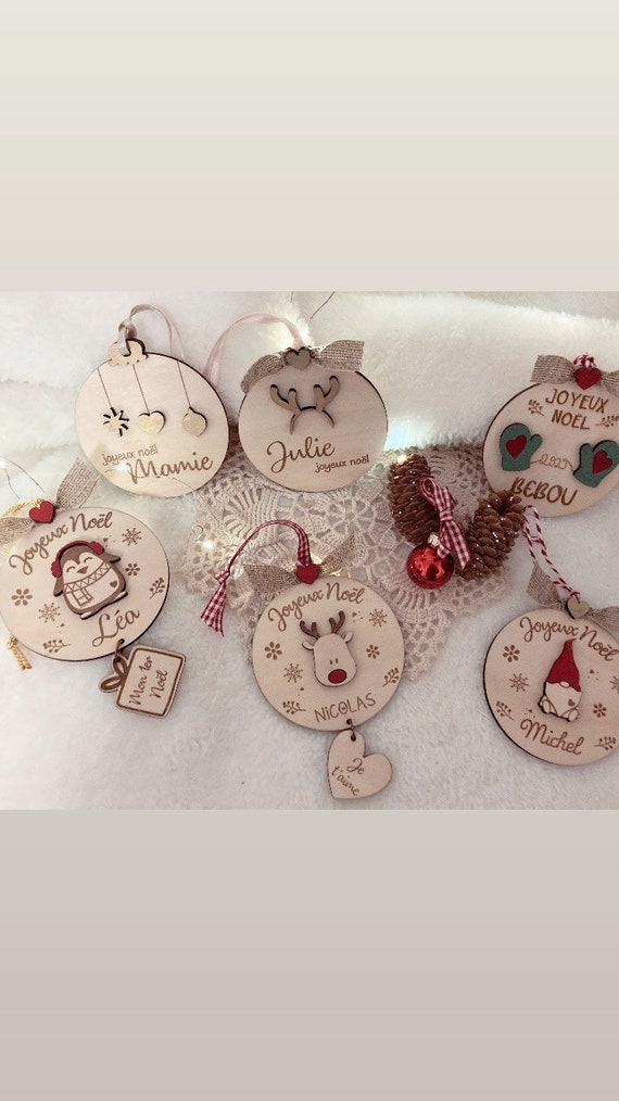 Personalized wooden Christmas bauble. My first Christmas. Christmas bauble with name. Christmas decoration. Christmas gift. Teacher gift.
