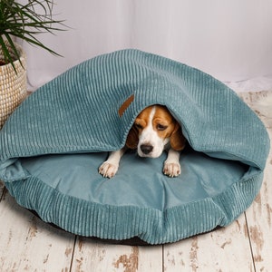 Super Cozy Dog Cave Bed, Warm Covered Dog Bed, Whippet Bed, Cave Pet Bed, Dog Burrow Bed, Dog Den Bed /Hundehöhle für Große Hunde