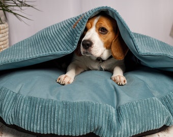 Large Dog Cave Bed, Extra Large Dog Bed, Round Dog Bed, Calming Burrowing Cave Bed/ Hundebett, Hundehöhle