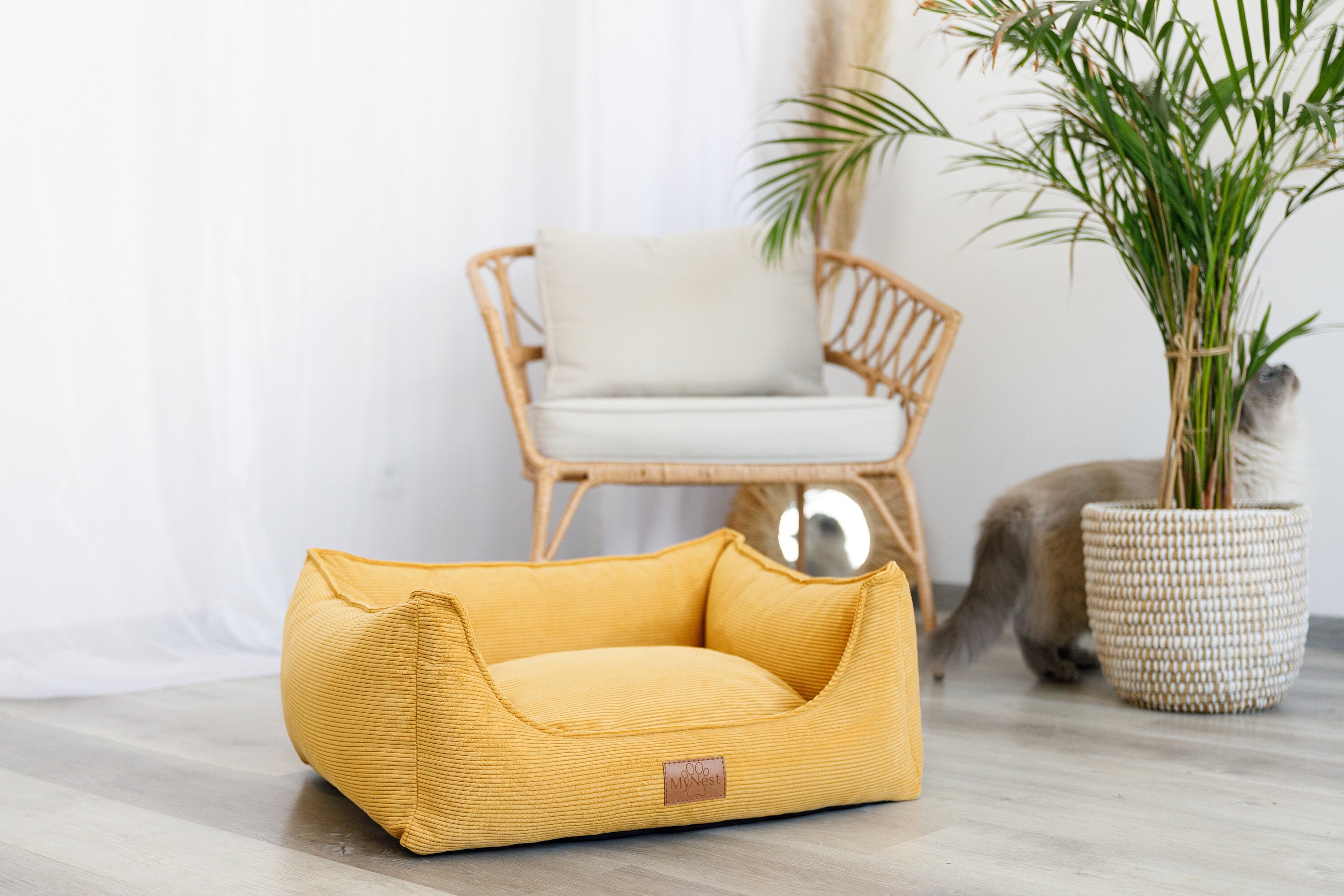 Yellow Dog Bed With Removable Cover Large Bed for Dog Dog Sofa Dog Couch Washable Dog Cat Bed Dog Bed for Large Dogs Hundebett Etsy Canada