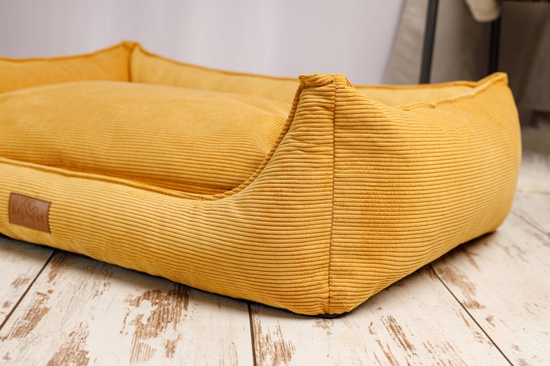 Dog Bed with Washable Cover, Pet Bed for Dogs & Cats, Big Dog Bed with Removable Cover, Corduroy Large Size Pet Bed, Cat Bed Sofa, Dog Gift image 4