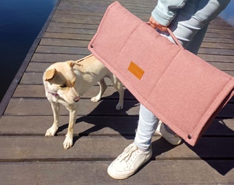 Portable Dog Travel Mat, Picnic Settle Pad, Eco-Friendly Fabric