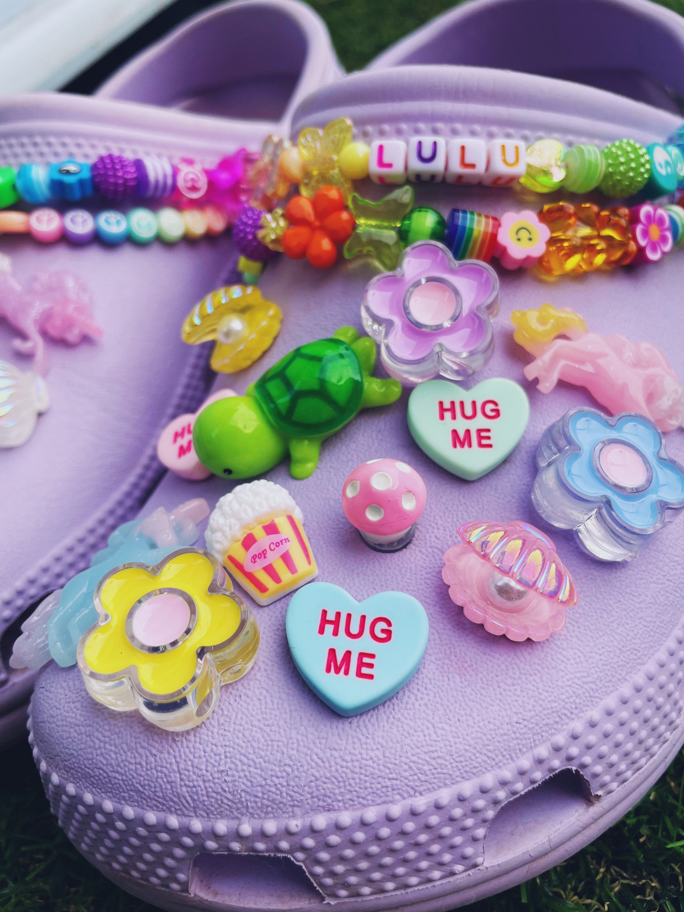 18Pcs Sports Game Astronaut Unicorn Flowers Shoe Charms, Sea Animals Food Fruits Mushroom Charms Pack For Women Men Shoe Decoration