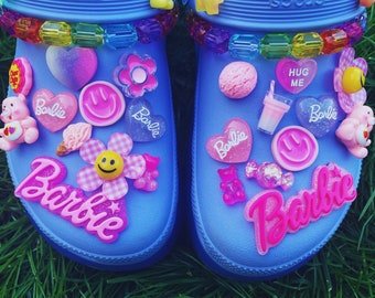 Funky Y2K Shoe Charms/Barbie/Glitter