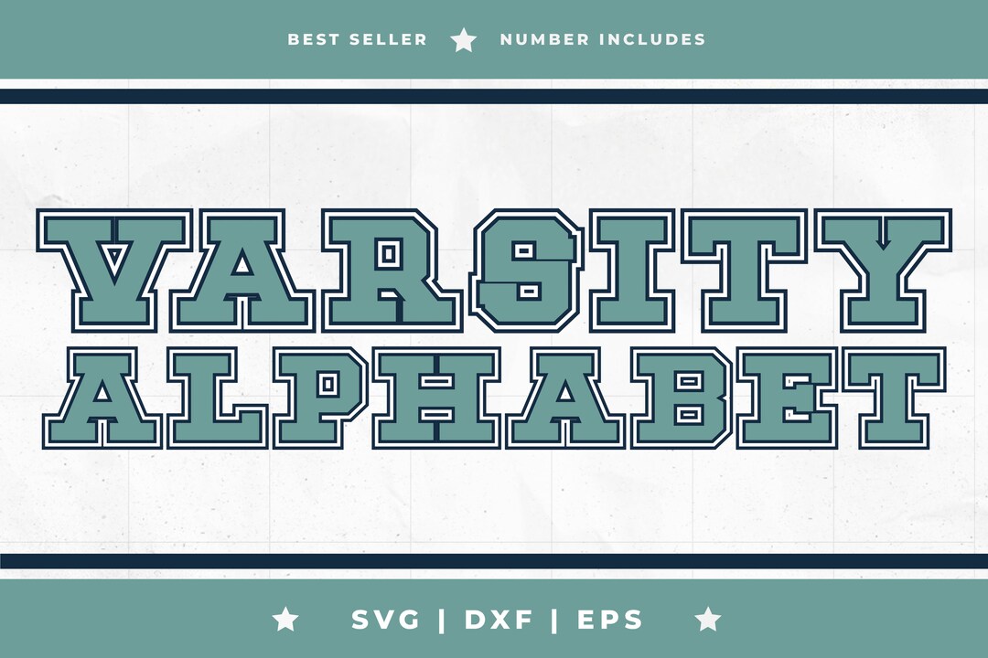 Varsity Softball Lettering Modern Varsity Font SVG, Baseball Font, Modern Fonts, Font SVG, Bold ...