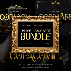 Bundle Unique Sans Serif Font Vol 1 Distinctive Typeface Collection - Design Fonts, Professional Font, Stylish Fonts, Creative Typography