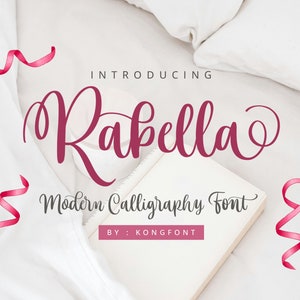 Modern Font, Script Font, Handwriting Font, Creative - Rabella Script Font - Modern Handwritten Typeface for Elegant and Stylish Designs