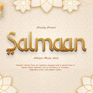 Modern Font, Professional Font, Design Font - Salmaan Display Font Bold and Modern Typeface for Creative Branding and Designs