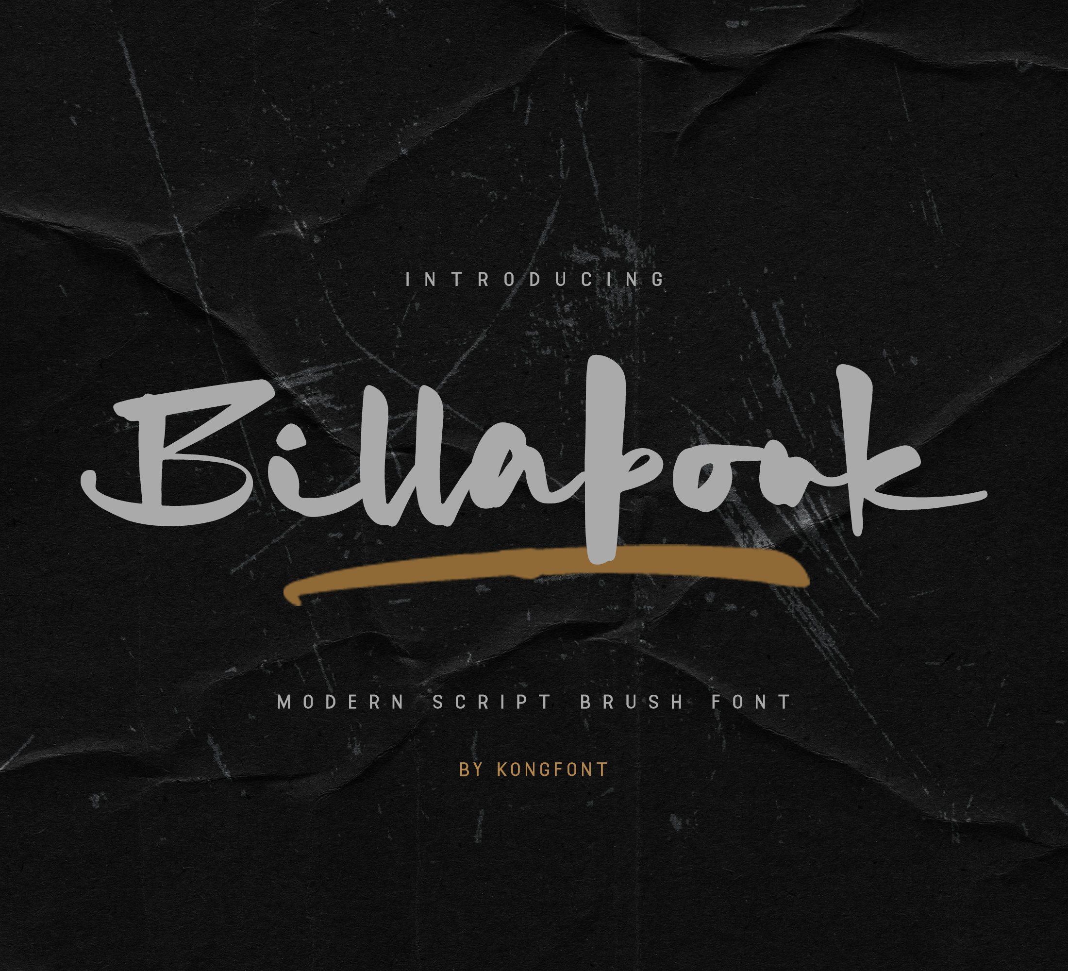 Modern Script Font, Brush Font, Style Font Billabonk Font Dynamic ...