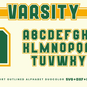 Moderne Varsity-Schrift, SVG-Schriftarten, Moderne Varsity-Schrift, Varsity-Schrift SVG, Vektorschrift, Varsity-Schrift, Baseball-Schrift, Moderne Schriftarten - Vol. 2