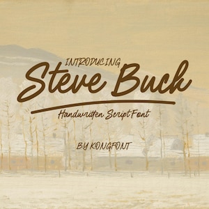Steve Buck Script Font, Elegant Handwritten Typeface (TTF, OTF, WOFF)