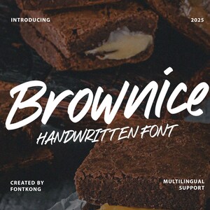 Modern Font, Artistic Font, Branding Font - Brownice Script Font Handwritten Script Typeface for Creative Projects