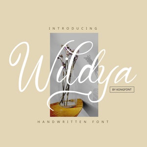Modern Font, Script Font, Handwriten Font, Wildya Font, Script Typeface, Font Style - Modern Handwriten Script Font Wildya