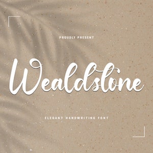Modern Font, Script Font, Professional Font, Design Font - Elegant Modern Script Font Handwriting Wealdstone for Invitations and Branding