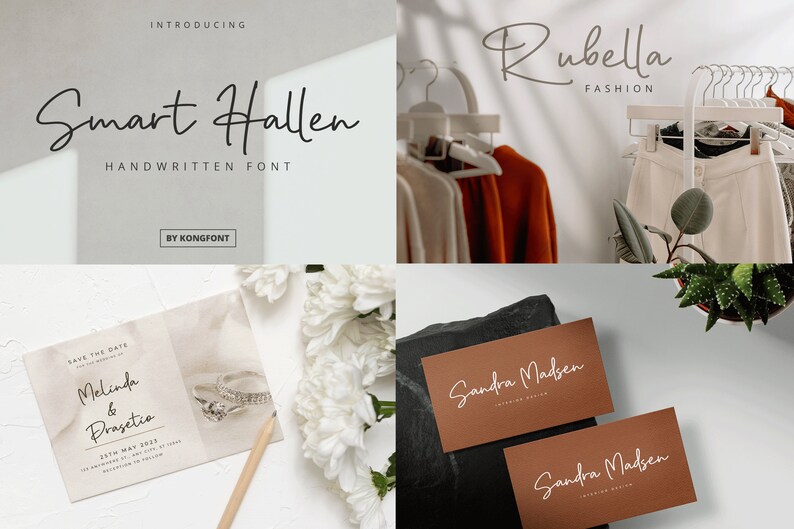 Modern Cursive Font Bundle, Cursive Font, Calligraphy Font, Script Font ...