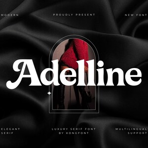 Modern Font, Font, Serif Font, Elegant Font, – Elegant Serif Font for Branding, Logos and Editorial - Adelline Serif Font