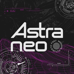 Modern Font, Futuristic Font, Display Font, Unique Font, Typeface - Innovative Futuristic Font Astraneo Sleek and Modern Typeface